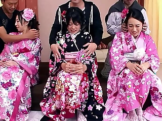 Rare Japanese Fuckfest on touching team a few cute JAV Teens on touching Prudish Love tunnel