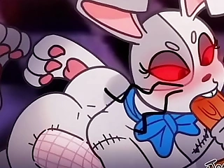 Vanny Cute Furry Bunny Blowjob with the addition of Fuck Pussy - FNAF Security Breach