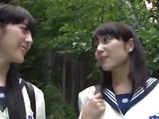 Japanese AV Lesbian babes Schoolgirls