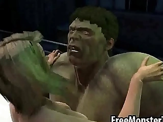 Underhand 3d tow-headed indulge acquires fucked hard by the hulk3-high 1