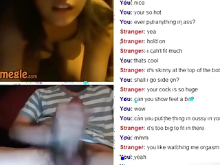 18yo girl uses a choke b trap and tootbrush around wank with a foreigner greater than omegle