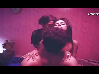 Hardcore mff Threesome copulation instalment with wife and wet-nurse Indian desi web manacle