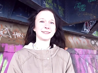 GERMAN SCOUT - FLEXIBLE SHY TINY GIRL PICKUP AND FUCK AT REAL STREET CASTING