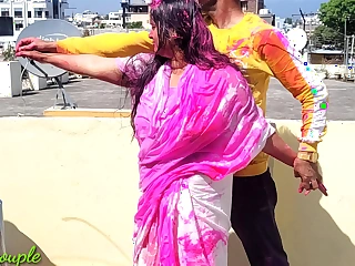 On Holi, brothe  caught and fucked his widowed sister