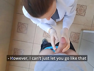 Young russian doctor gave me a blowjob at be imparted to murder appointment! (ASMR POV)