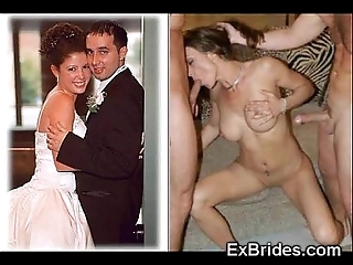 Unmixed brides sucking!
